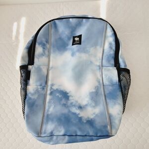 Abercrombie & Fitch Kids Blue White Unisex Logo Backpack